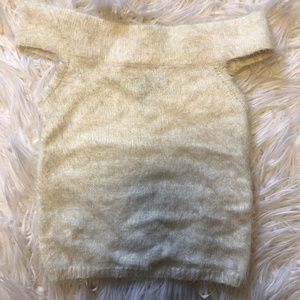 NW Forever21 White off-the-shoulder White Sweater